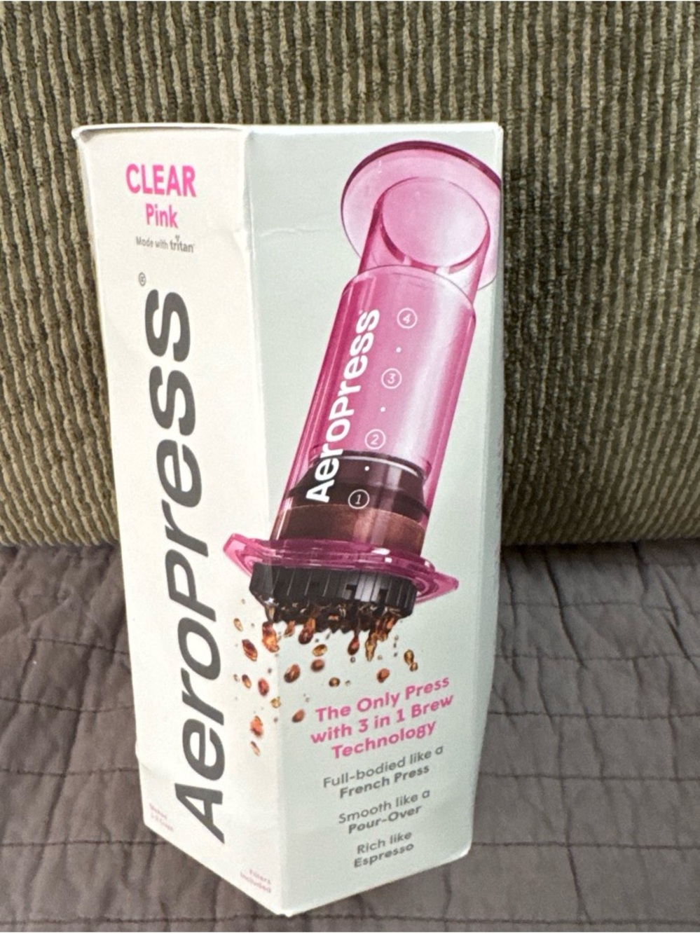 AeroPress Clear Pink Coffee Maker